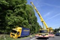 LKW in Boeschung A 3 Rich Frankfurt Hoehe Roesrath Lohmar P143